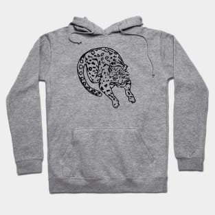 Snow Leopard Outline Hoodie